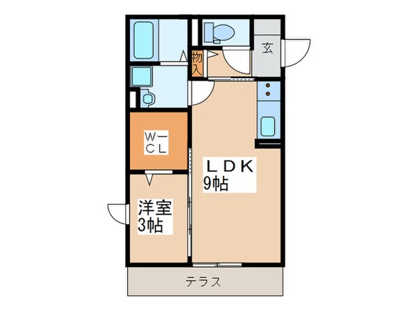 ハイツＭＥＧＵＭＩの物件間取画像